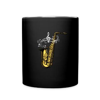 Spielmannszug Fanfarenzug Saxophone Saxophone - Full Colour Mug - black - Front