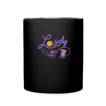 Tricoter - Mug uni - noir - Devant