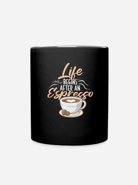 Espresso Coffee - Full Colour Mug - black