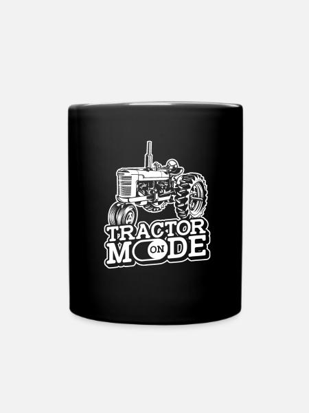 Trekker Tracteur Tracteur Agriculteur Agriculteur - Mug uni - noir