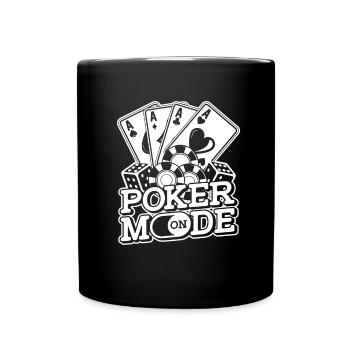 Joueur de poker Texas Holdem - Mug uni - noir - Devant