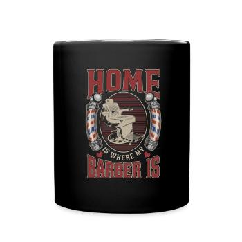 Barbier Barbier Coiffeur Homme Coiffeur Barbershop - Mug uni - noir - Devant
