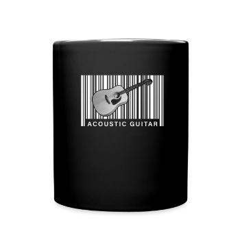 Westerngitarre Gitarrist Akustikgitarre - Tasse einfarbig - Schwarz - Vorne