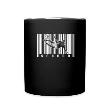 Fußball Fussball - Tasse einfarbig - Schwarz - Vorne