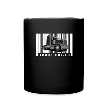 Chauffeur de camion Chauffeur de camion Chauffeur de camion Camionneur - Mug uni - noir - Devant