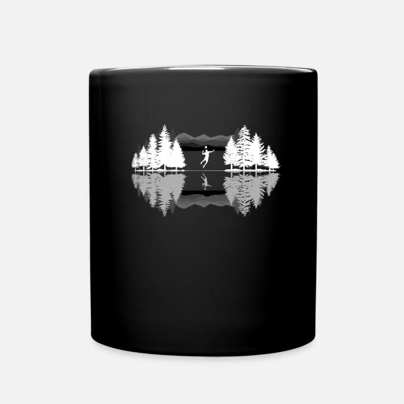 Badminton Federball - Tasse einfarbig - Schwarz