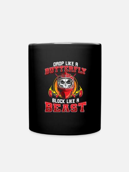 Ice Hockey Ice Hockey Goalkeeper Goalkeeper Goalkeeper - Full Colour Mug - black