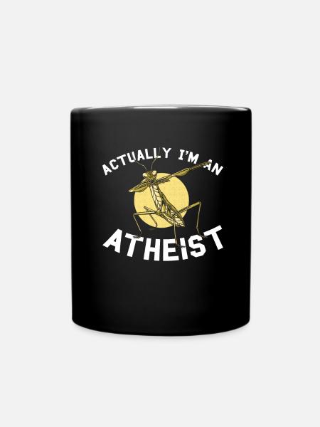 Gottesanbeterin - Tasse einfarbig - Schwarz