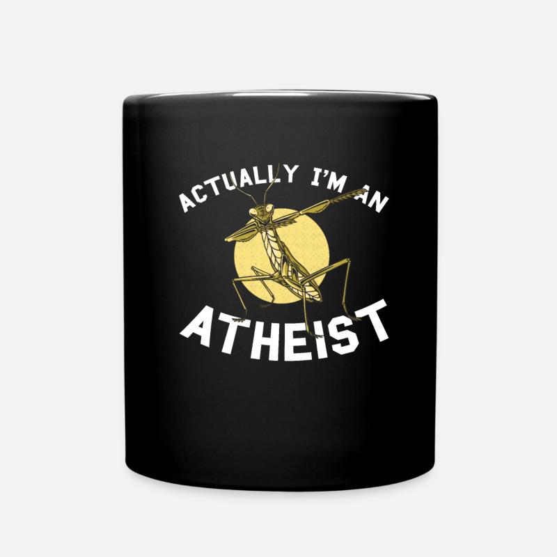 Gottesanbeterin - Tasse einfarbig - Schwarz
