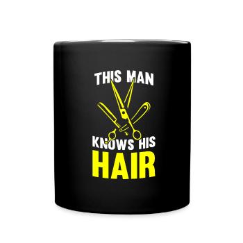Barbier Barbier Coiffeur Homme Coiffeur Barbershop - Mug uni - noir - Devant