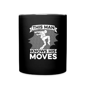 Tanzen Tänzer Tanz - Tasse einfarbig - Schwarz - Vorne