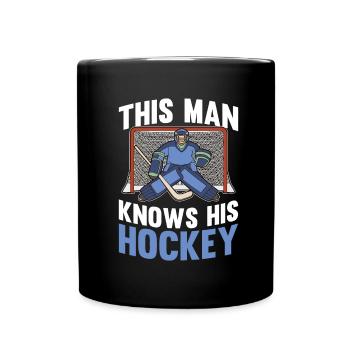 Hockey sur glace Équipe de joueurs de hockey sur glace - Mug uni - noir - Devant