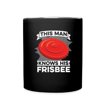 Frisbee - Tasse einfarbig - Schwarz - Vorne