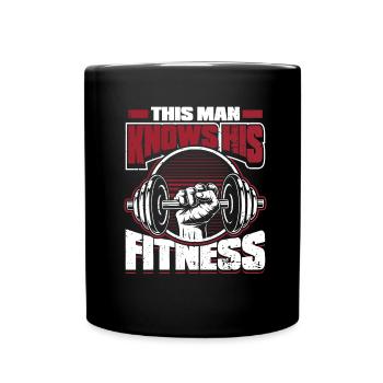 Fitness Training Gym Workout Poids - Mug uni - noir - Devant