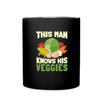 Végétaliens végétaliens - Mug uni - noir - Devant