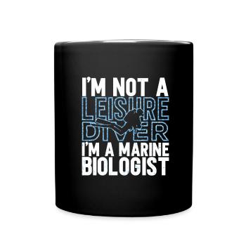 Meeresbiologie - Tasse einfarbig - Schwarz - Vorne