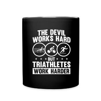 Triathlon - Full Colour Mug - black - Front
