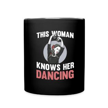 Tanzen Tänzer Tanz - Tasse einfarbig - Schwarz - Vorne