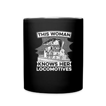 Chemin de fer Train Train Conducteur de train - Mug uni - noir - Devant