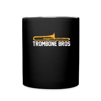 Posaune - Tasse einfarbig - Schwarz - Vorne