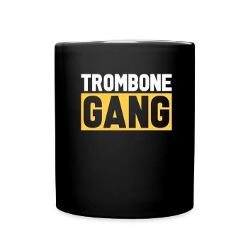Posaune - Tasse einfarbig - Schwarz - Vorne