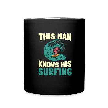 Surf Surfer Surfer - Mug uni - noir - Devant