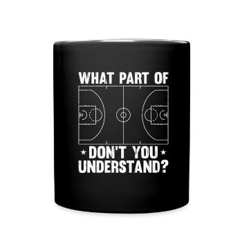 Basketballtrainer Basketball Trainer Coach - Tasse einfarbig - Schwarz - Vorne