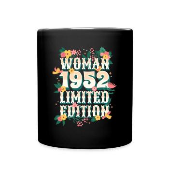 Birthday Woman born in 1952 Woman 70 years - Full Colour Mug - black - Front