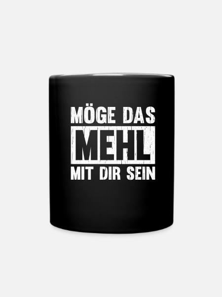 Bäcker Backen Konditor - Tasse einfarbig - Schwarz