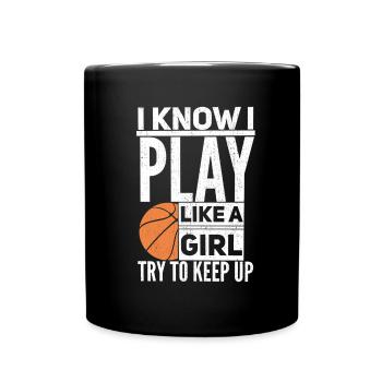 Basketball Basketballer - Full Colour Mug - black - Front