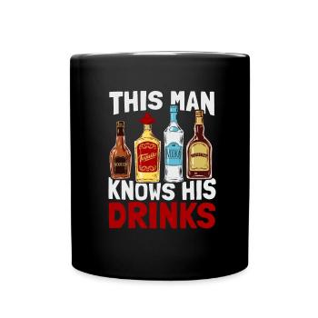 Bartender Bartender Barman Barmaid - Mug uni - noir - Devant