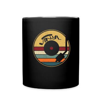 Vinyl LP Record Collector - Full Colour Mug - black - Front