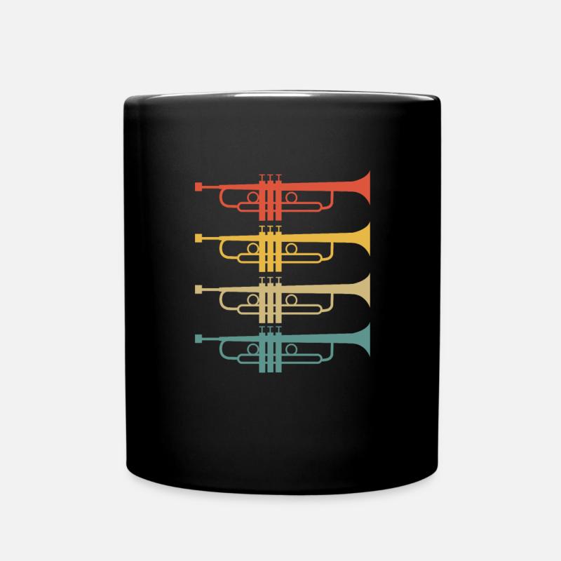 Posaune - Tasse einfarbig - Schwarz