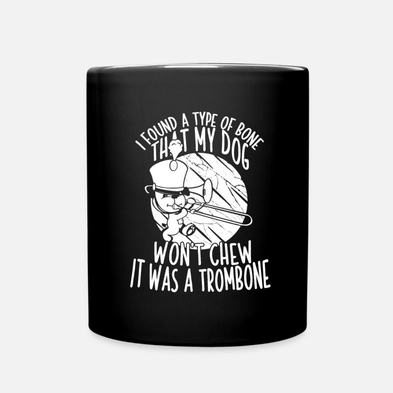Trombone - Full Colour Mug - black