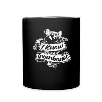 Trombone - Mug uni - noir - Devant