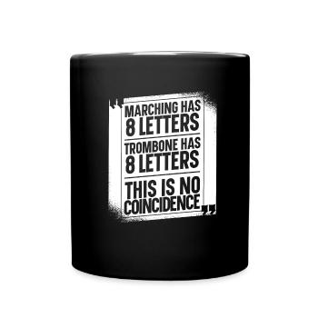 Posaune - Tasse einfarbig - Schwarz - Vorne