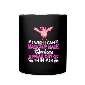 Chicken Farm Farmer Farmer Chicken Farmer - Full Colour Mug - black - Front
