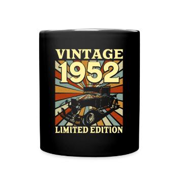 Vintage 70 Ans 1952 70e Anniversaire - Mug uni - noir - Devant