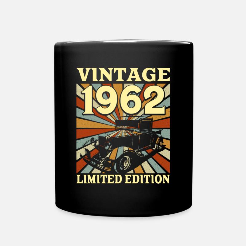 Vintage 60 Ans 1962 60e Anniversaire - Mug uni - noir