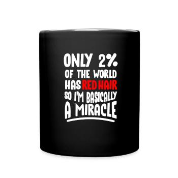 Redhead Red Hair Redhead Ginger Redhead - Full Colour Mug - black - Front