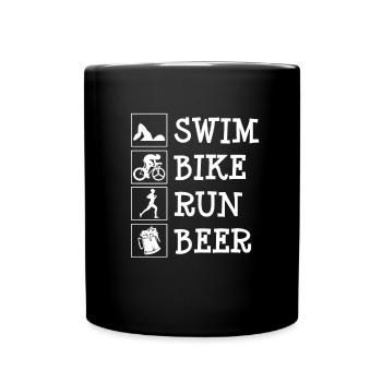 Triathlon - Mug uni - noir - Devant