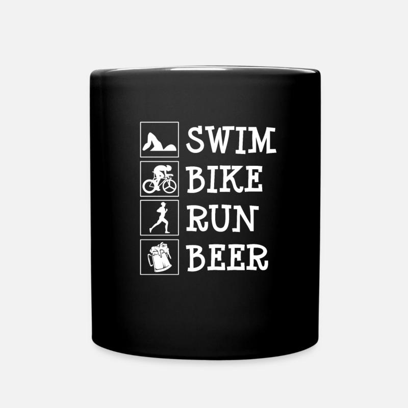 Triathlon - Tasse einfarbig - Schwarz