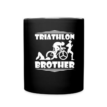 Triathlon - Tasse einfarbig - Schwarz - Vorne