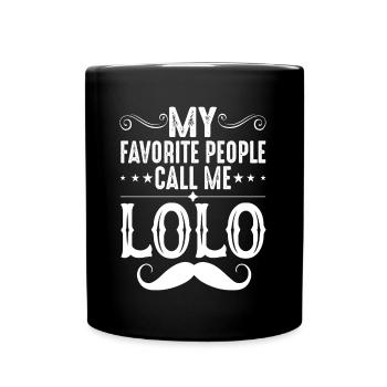 Mes gens préférés m’appellent Lolo Grandpa Mens - Mug uni - noir - Devant