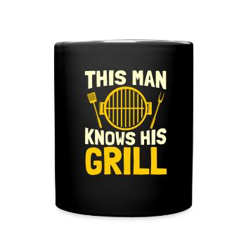 Grill grill master BBQ - Full Colour Mug - black - Front