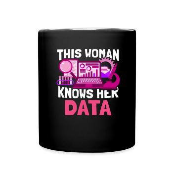 Big Data Science Engineer Scientist Analyst - Tasse einfarbig - Schwarz - Vorne