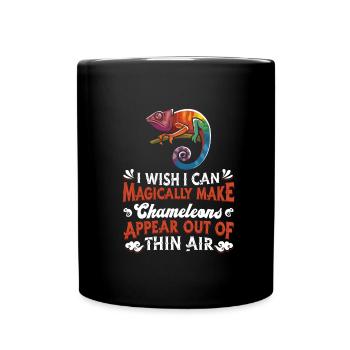 Chameleon Chamäleon - Full Colour Mug - black - Front