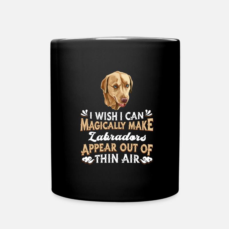 Labrador Hund - Tasse einfarbig - Schwarz
