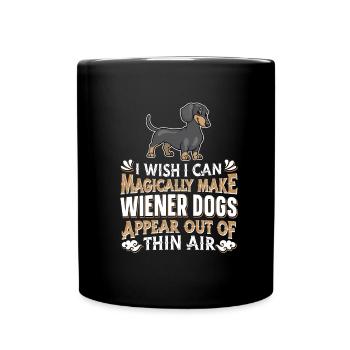 Dachshund Viennese Dachshund Rauhhaardackel - Full Colour Mug - black - Front