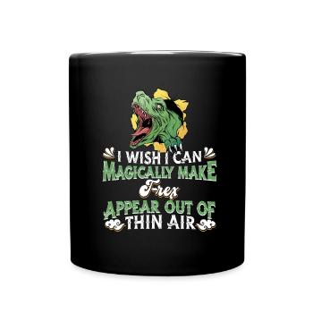 T-Rex Tyrannosaurus Rex - Tasse einfarbig - Schwarz - Vorne